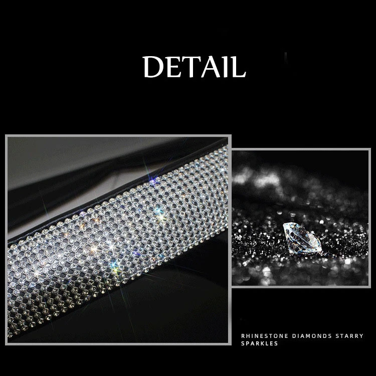 Чехол на рулевое колесо для автомобиля стразы критальная искусственная кожа