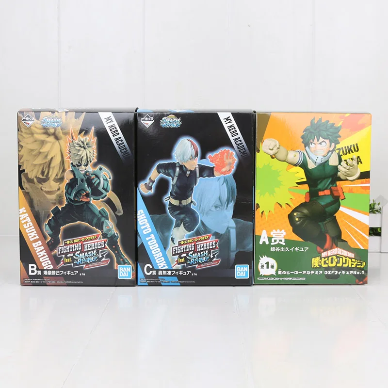 Японское аниме, мой герой, научное окружение, Zero Bakugou, кацуки, Midoriya Izuku Todoroki Shoto, ПВХ фигурка, игрушки 16 см - Цвет: 3pcs in box