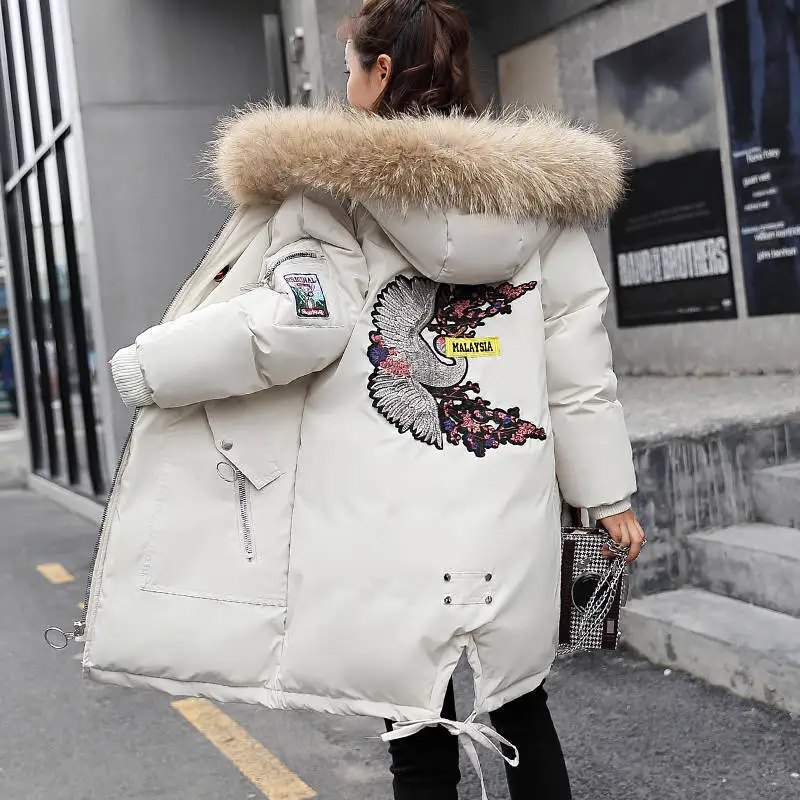

Maternity Clothes Cotton-padded Clothes Women's Mid-length Winter Korean-style Loose And Plus-sized Cotton-padded Jacket Pregnan