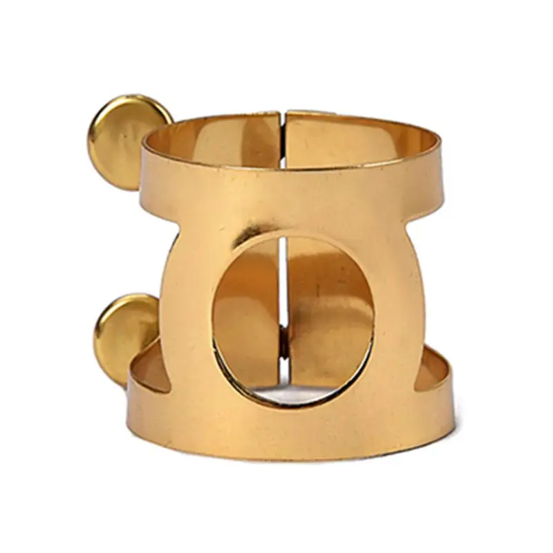 Металлический зажим для мундштука Ligature кларенета E Alto Sax резиновый бакелит