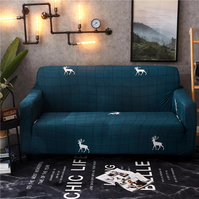 Милый чехол для дивана с изображением кота из мультфильма, с животным узором, с цветочным геометрическим принтом, растягивающийся, все включено, чехол для дивана, эластичный, l-образный, чехол для дивана - Цвет: Model 18