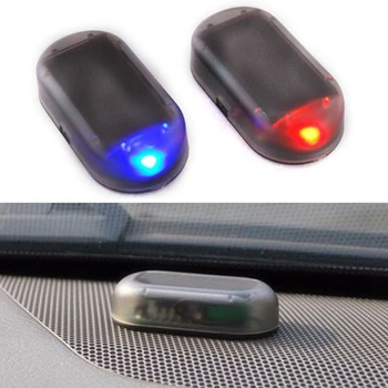 

Car Fake Solar Power Alarm Lamp Security System Warning Theft Wireless Flash Blinking Anti-Theft Caution LED Imitation Lights