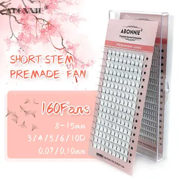 

Abonnei Short Root Premade Fans Eyelashes 3D/4D/5D/6D Russian Volume Faux Mink Extension Make Up Tools Soft