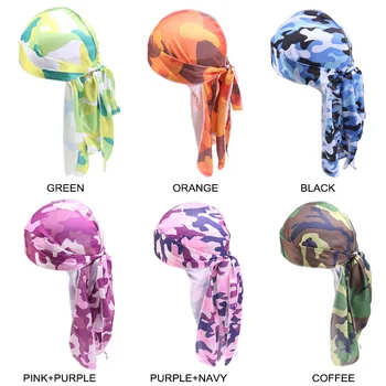 

Printing Pirate Hat Bandage Headband Cap Cancer Chemotherapy Fashion Men's Camo Turban Hair Accessories Women Bandanas Fashion