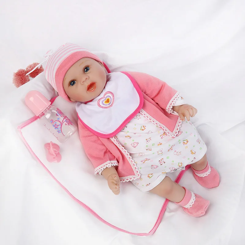 

24 Inch Model Rebirth Doll GIRL'S Early Childhood Baby Educational Infant Virgin Baby Toy