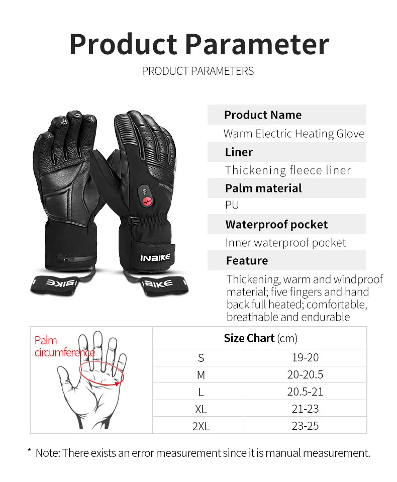 INBIKE, USB перезаряжаемые мотоциклетные перчатки с подогревом, термальные перчатки для MTB, лыжный мотокросс, Электрический нагрев, теплые Мотоциклетные Перчатки