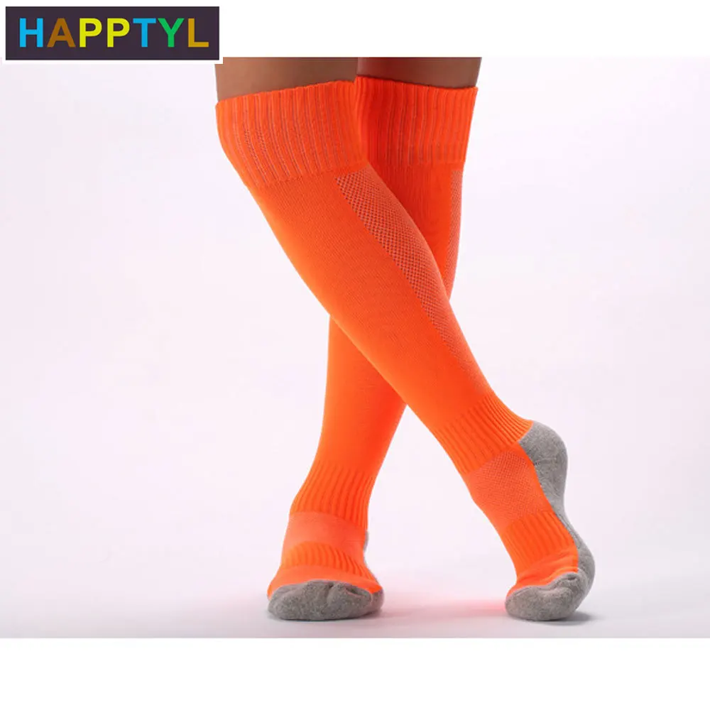 HAPPTYL/1 пара хлопковые футбольные гольфы для мальчиков и девочек Детские Длинные