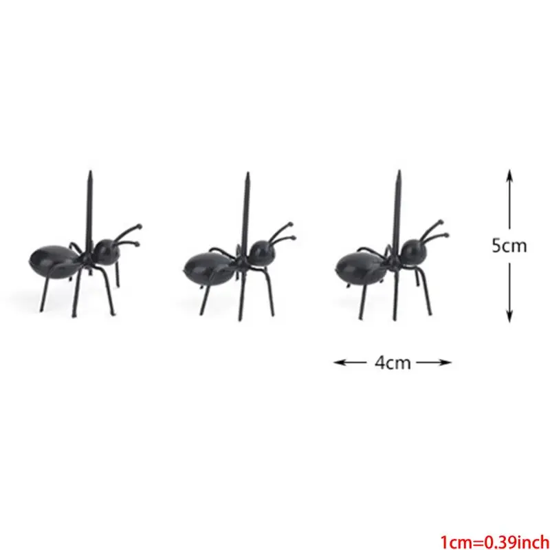 12 шт./компл. многоразовые Ant фруктовая вилка для фруктов несколько Применение посуда милый