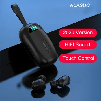 

JS25 TWS Wireless Earphones Bluetooth V5.1 Fingerprint Wireless Earphone Earbuds Led Battery In-ear HIFI Sound Sports