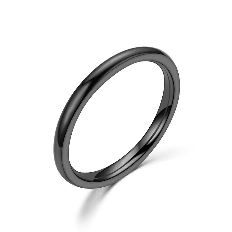 Stainless Steel Rings for Women Men Fashion Colorful Titanium Steel Ring Women Smooth Simple Wedding Couples Korean Jewelry Gift finger ring wedding rings stainless steel ring ring set couples rings adjustable rings wedding ring gold color ring gold color rings