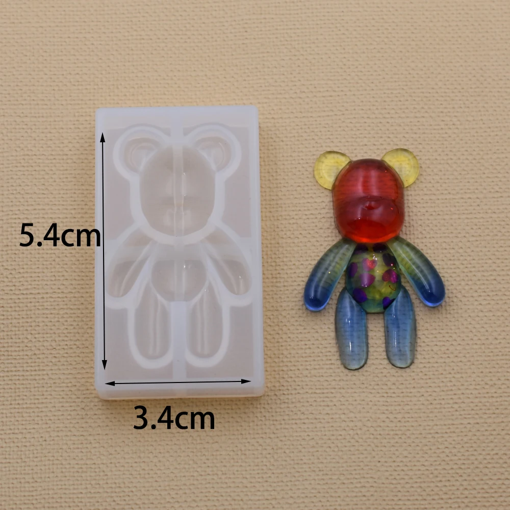 Силиконовая форма для сидящего медведя силиконовая ручной работы DIY эпоксидная