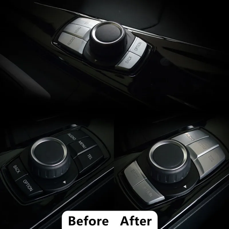 Car-Multimedia-Buttons-Decoration-Cover-Frame-Trim-For-BMW-F25-F26-F06-F07-G38-F15-F16 (1)