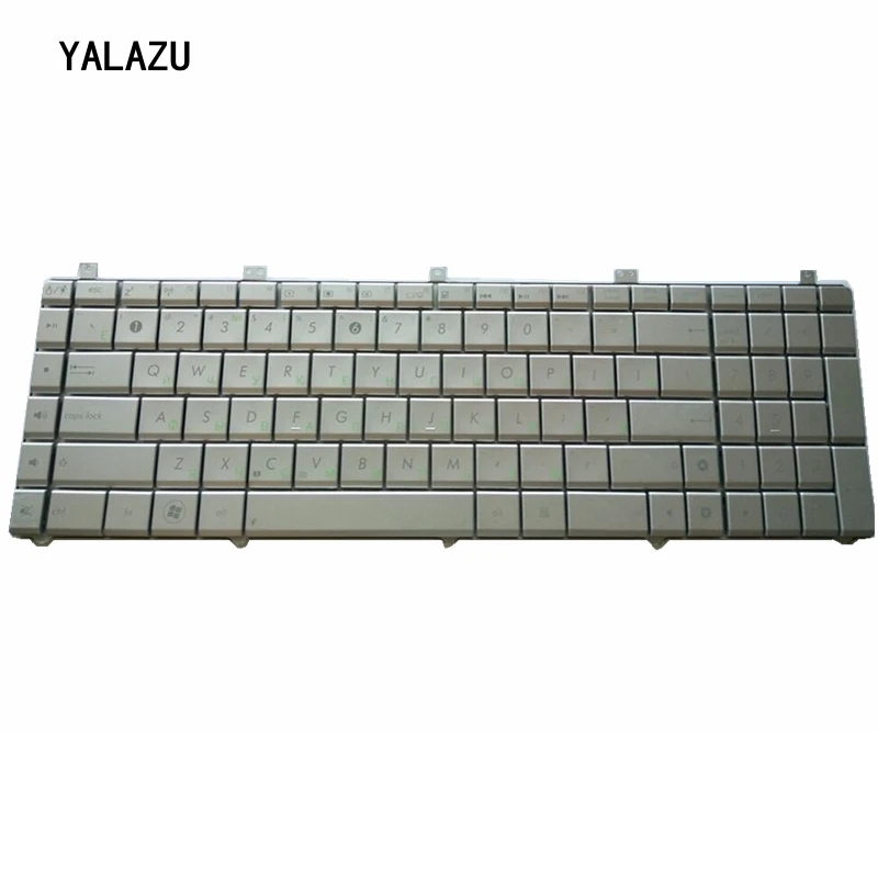 Teclado de Notebook Prata com Layout Russo para Asus N55 N55s N55sl N55sf N55x Substituição de Teclado Prateado Teclado de substituição - Imagem 2