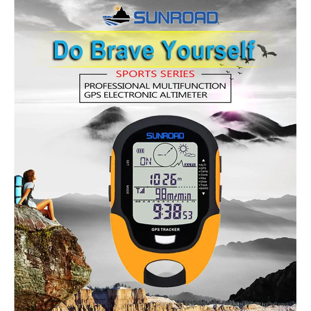 GPS Navigation Tracker Sport Digital Watch Army Hours Running Military Altimeter Barometer Compass Locator Camping Accessories | Спорт и