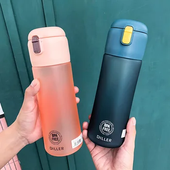 

Creative Simple Solid Color Scale Plastic Cup with Rope 650ml Large Capacity Outdoor Sports Fitness Travel Portable Water Bottle