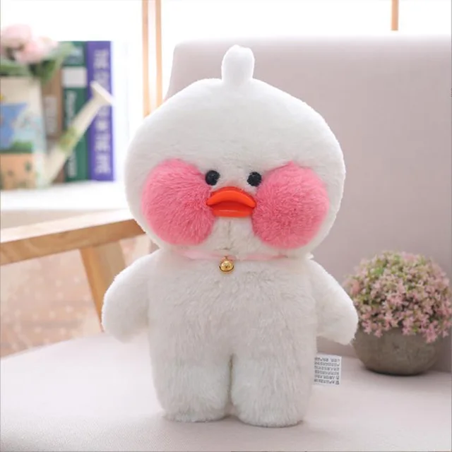 Kawaii lalafanfan Duck with Glasses net Red Duckling Plush Toy Animal Doll Stuffed Toys Holiday & Birthday Gift 5