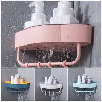 

Bathroom Corner Shelves Shampoo Holder Storage Baskets Rack Shower Organizer Wall Holder Space Saver Kitchen Kitchen Cocina home