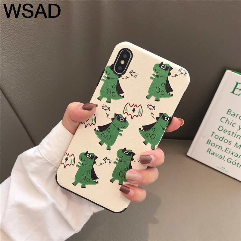 Чехол из ТПУ с рисунком динозавра чехол для iPhone 6 6s 7 8 Plus X XR XS Max - Цвет: 2