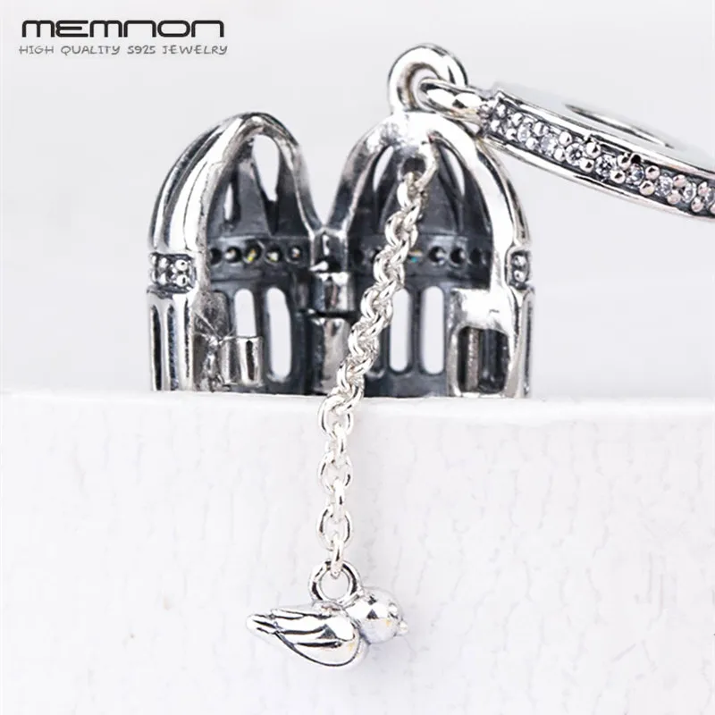Memnon свободен как птица подвеска талисман амулеты Fit серебряные бусины 925 пробы браслеты ожерелья DIY Подвески для изготовления ювелирных изделий
