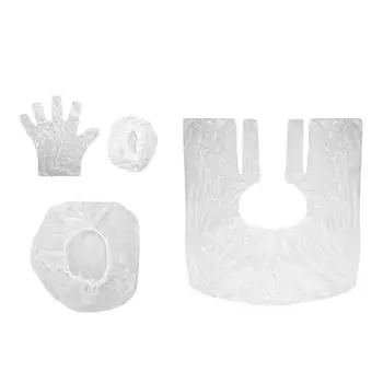 

10/20/50 Pcs Professional Disposable Hairdressing Hair Coloring Tool Sets Cap Earmuffs Gloves Shawl Transparent Hair Salon Tools