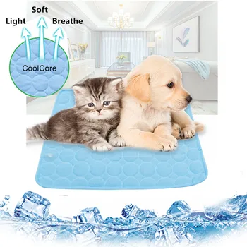 

Dog Mat Cooling Summer Pad Mat For Dogs Cat Blanket Sofa Breathable Pet Dog Bed Summer Washable For Small Medium Large Dogs Car