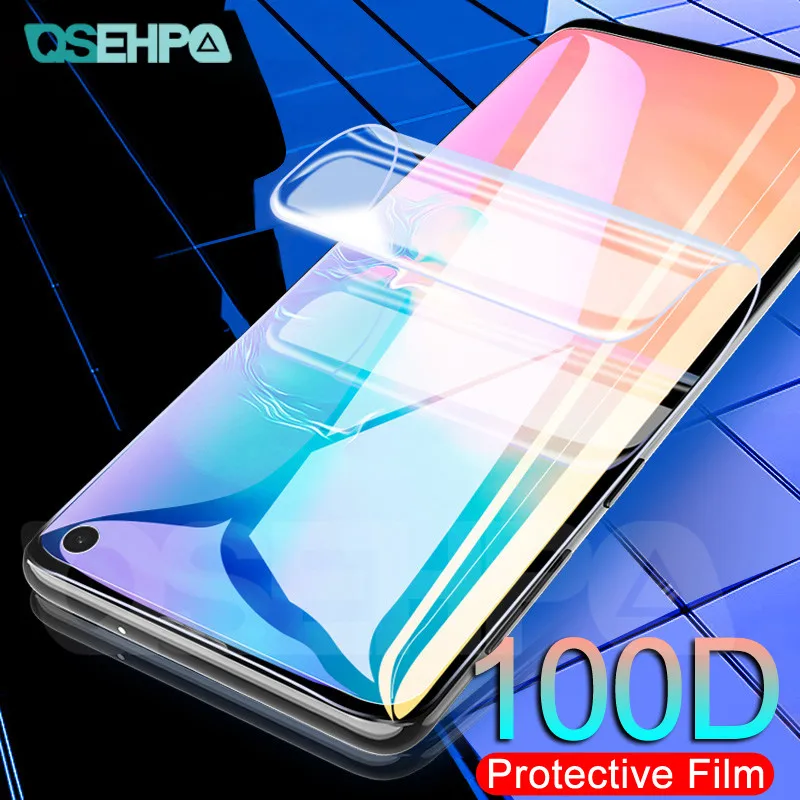 

100D Hydrogel Film For Samsung Galaxy S10 S9 S8 Plus S7 Edge S10e Full Curved Screen Protector For Samsung A6 A8 Plus 2018 Film