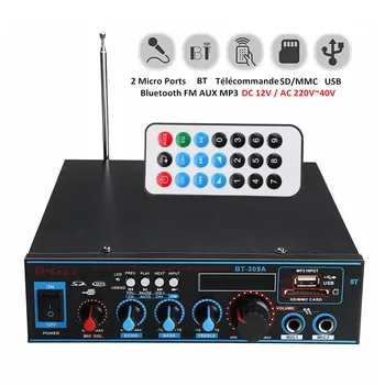 

12/220V 800W Car Audio Amplifier 2CH LCD Display Digital HIFI Power Amplifier Home Theater Amplifiers Music Sound System