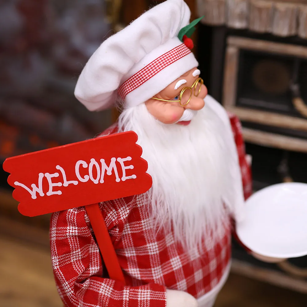 decorações de natal para casa grande boneca de papai noel crianças natal presente de ano novo decoração da árvore de natal suprimentos de festa de casamento