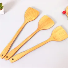 1 шт. натуральное здоровье бамбуковое дерево удлинение деревянное Приготовление Риса лопатка Совок антипригарная лопатка Черпак кухонные инструменты для приготовления пищи NS4