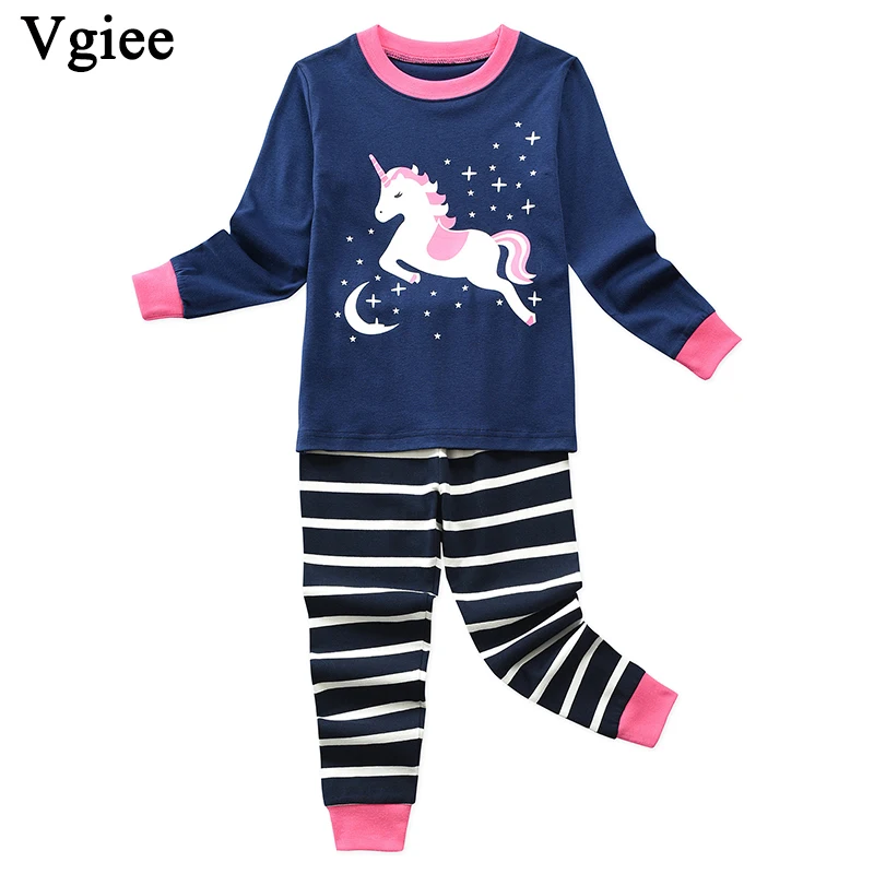 

Vgiee Children Boys Girls Clothes Fall Winter Unisex Crtoon Pattern for Unicorn Baby Kids Clothes Set Long Sleeve Outfits CC634