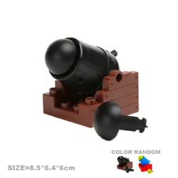 Medieval Battle Scene Building Block Set with Knights and Weapons (Retro cannon)