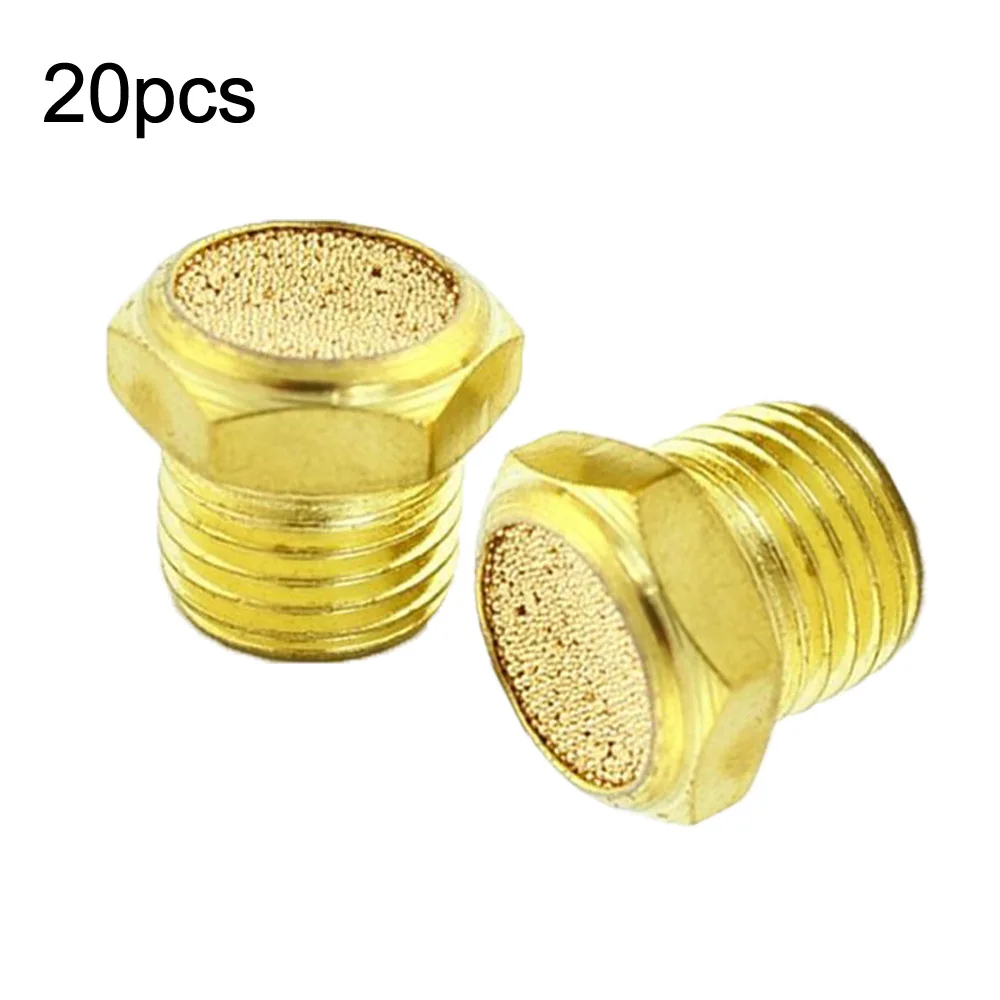 

20Pcs Pneumatic Silencers Set Muffler Breather 1/8\\\" Thread Replacement