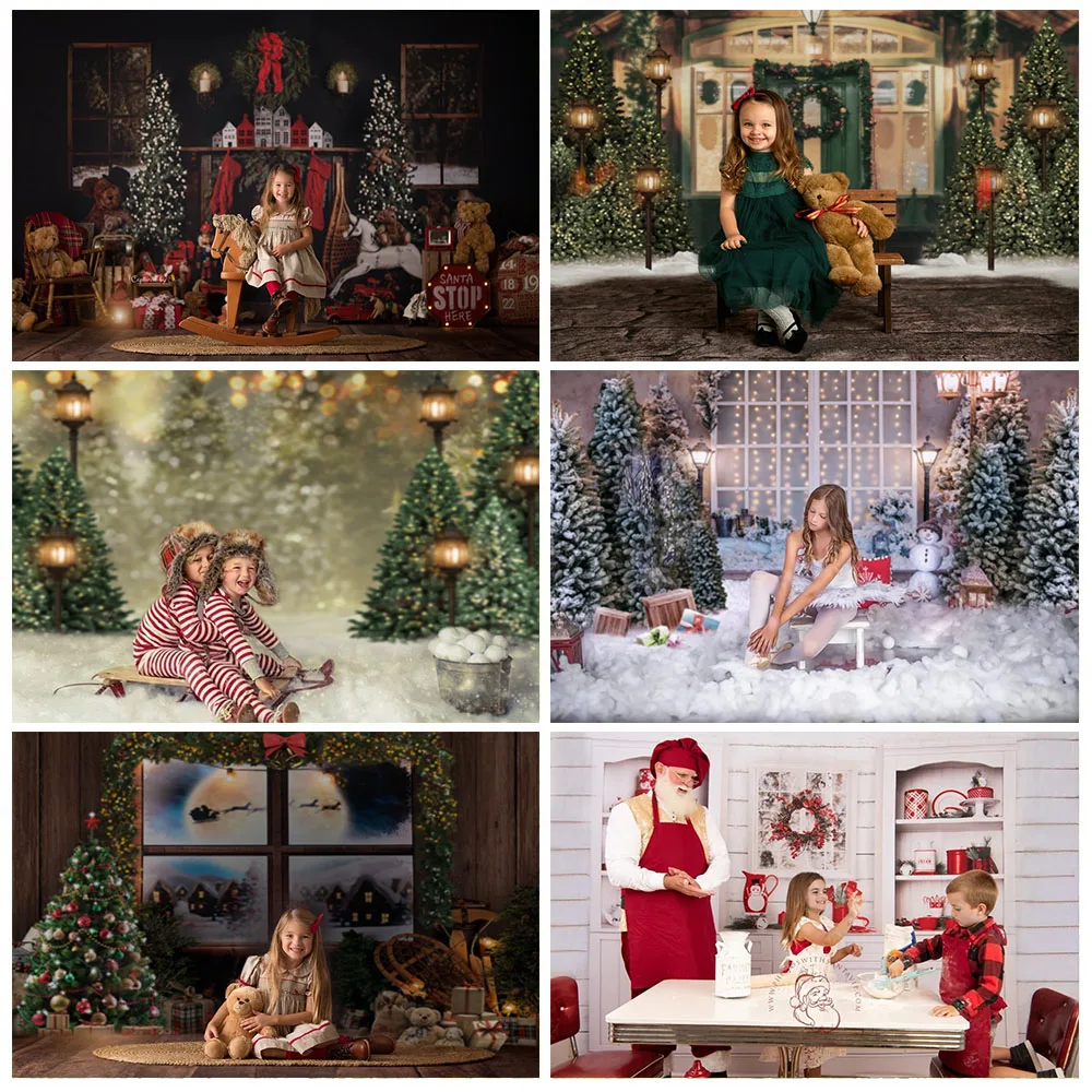 Mehofond Christmas Background New Year Photography Backdrop Photo Booth Christmas Birthday Party Photo Background Photocall