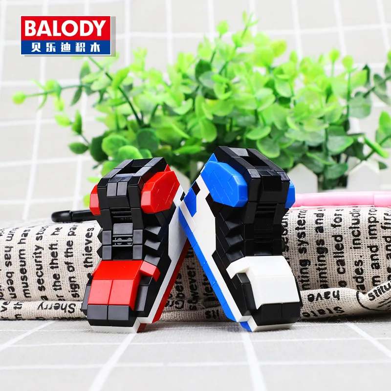 

Mini AJ Shoes Building Block Keychain Pendant Compatible Legoings Air Jordan Shoes Building Block Best Gift Bag Accessories