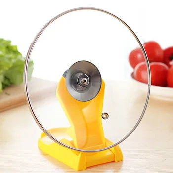 

1pc Color Random New Foldable Plastic Cooking Storage Tool Spoon Pot Lid Shelf Stand Holder 25*8.5 CM