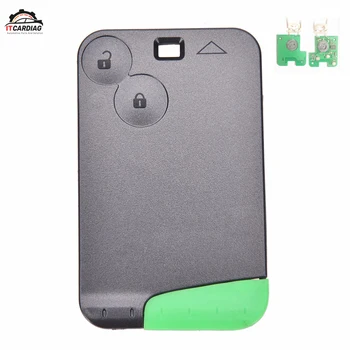 

2 Buttons Smart Card for Renault Laguna Remote Key Fob 433MHz ID46 PCF7947 Chip