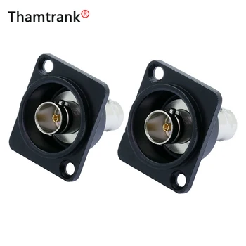 

1PC High Quality BNC Female to BNC Female Welding Free Straight Adapter with Panel Mount for AV/VIDEO/AUDIO DIY Repair