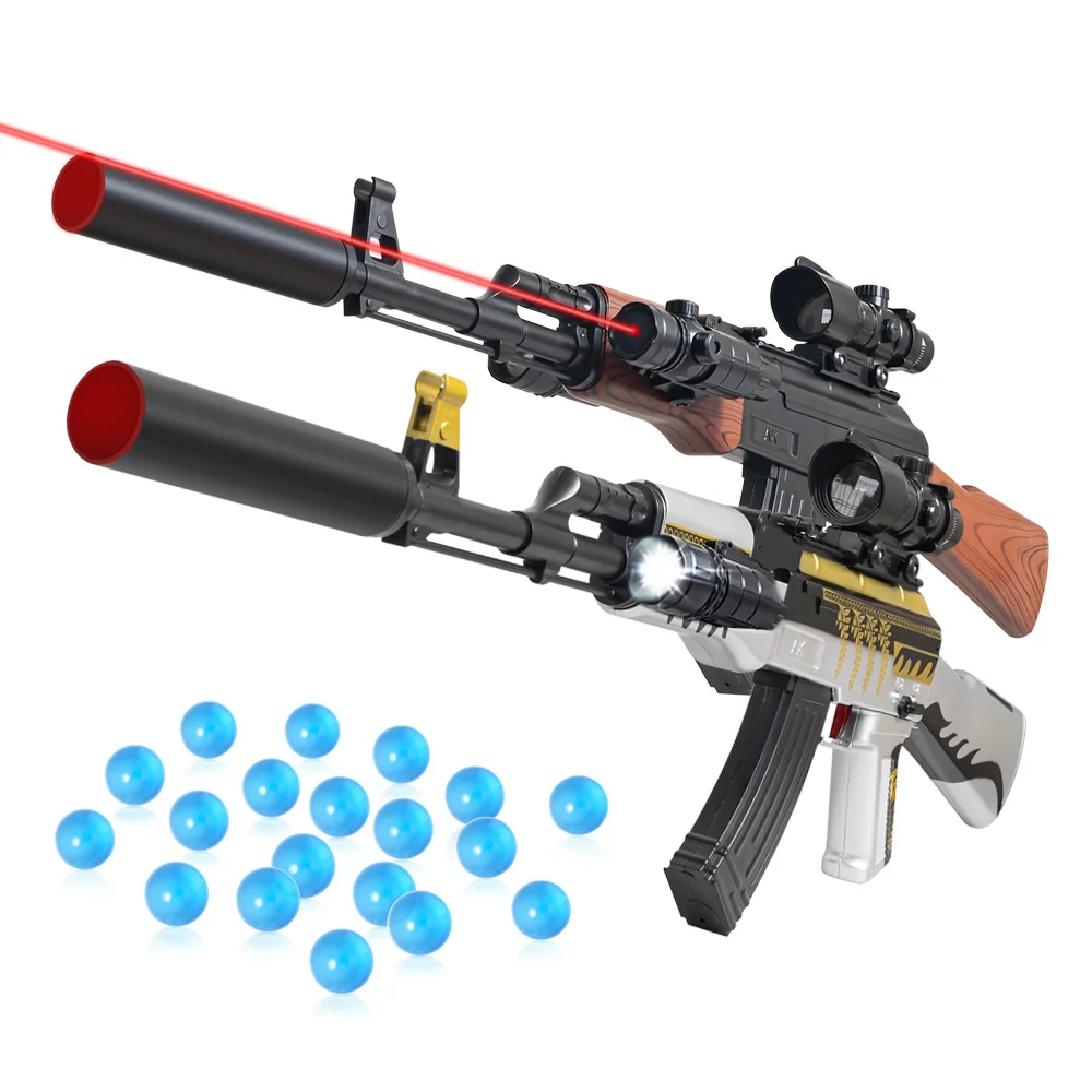 Пластиковые гель мяч пистолет Электрический Blaster AKM AK 47 воды пули для маленьких