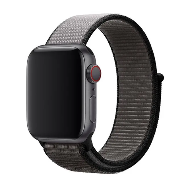 Нейлоновый браслет-петля 40 44 мм для Apple watch band 4 5, спортивный сменный ремешок, аксессуары, дышащая повязка для Iwatch 3 2 1 38 42m - Цвет ремешка: Anchor Gray