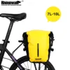 Rhinowalk Bike Tasche 10L Wasserdichte Fahrrad Pannier Tasche Multifunktionale Hinten Rack Stamm Tasche MTB Rennrad Schulter Tasche Zubehör