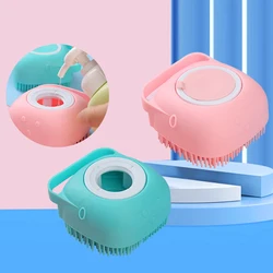 Cepillo de champú de silicona para el pelo de los dientes, suave, para ducha de bebé, masaje, cepillos de limpieza, peines para el baño, accesorios de ducha para niños