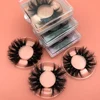 Mikiwi Free custom Logo 25mm lashes 10/20/30/50/100 Wholesale Glitter Paper Square case packaging Label Makeup Box Mink Lashes 1
