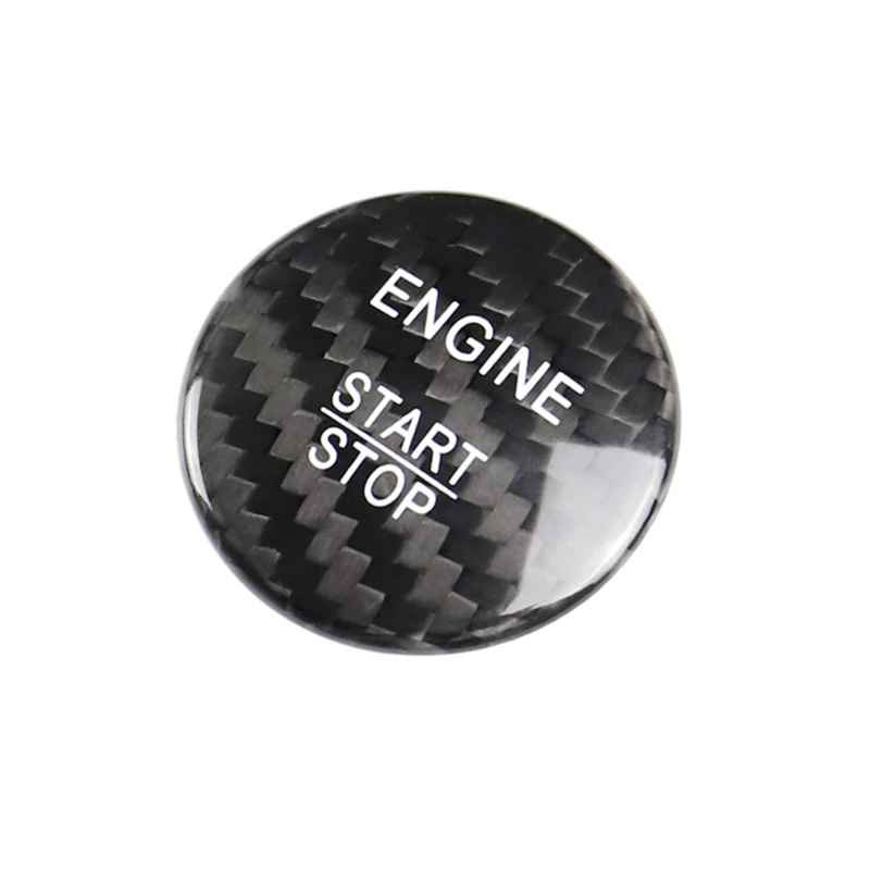 

Engine Start Stop Button Cover Carbon Fiber For Mercedes Benz A B W205 GLC X253 car Button Cover Car interior decoration