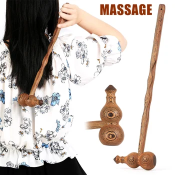 

Wooden Massage Stick Knock Massager Hammer Back Hammer for Massage Tap Relax for Body Health P9