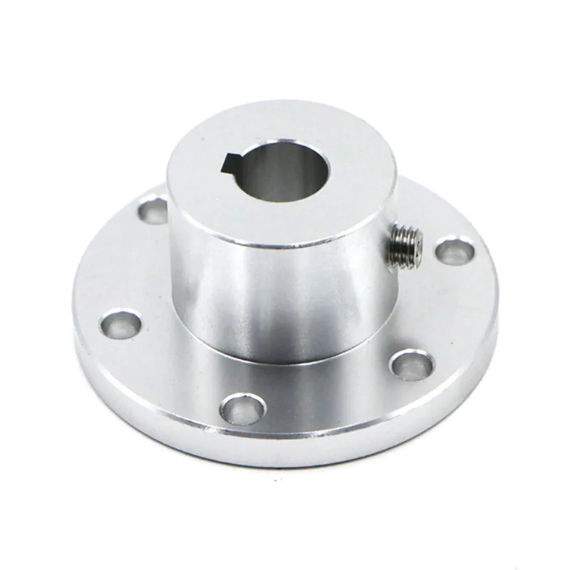 Flange Connector Flange Coupling High-strength aluminum alloy Omni wheel diameter 5 6 8 10mm 12 14 15 16 18 mm keyway coupling