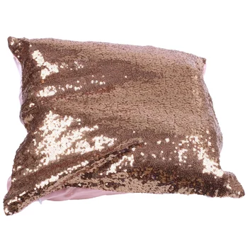 

Solid color Glitter Sequins Cushion Home Decor Cushion Case (Gold)