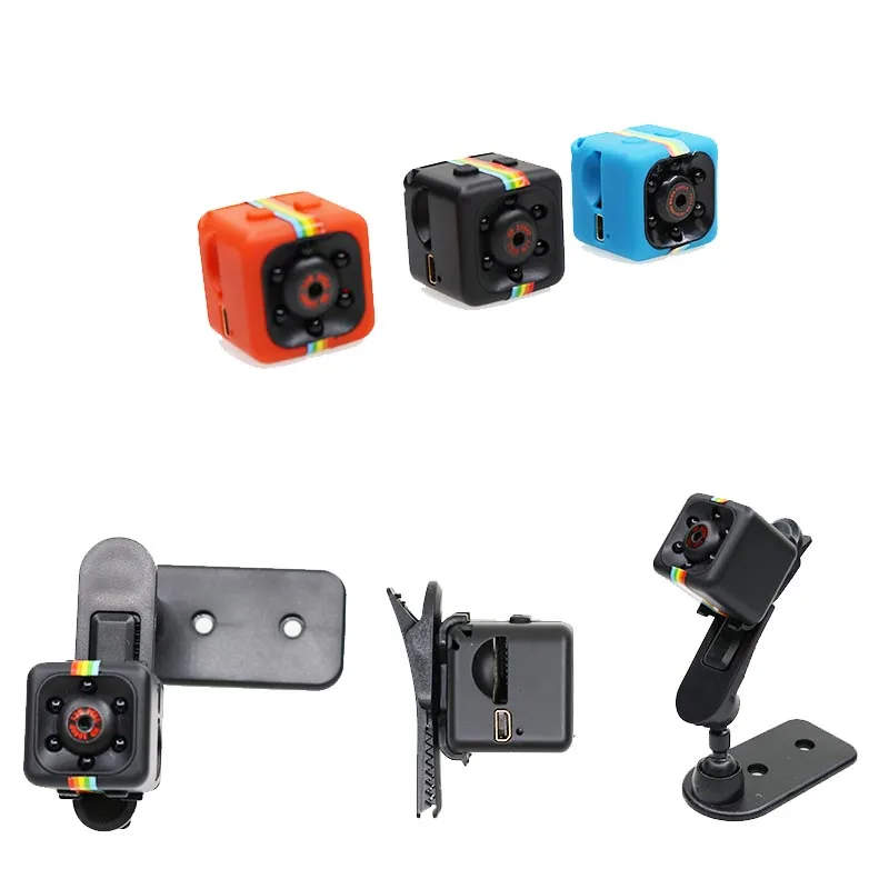 Kamera-HD 1080P Bewegungs-Sensor-Nachtsicht SQ11 Mini-Camcorder Micro DVR Camara Sport DV Videorekorder Schwarz