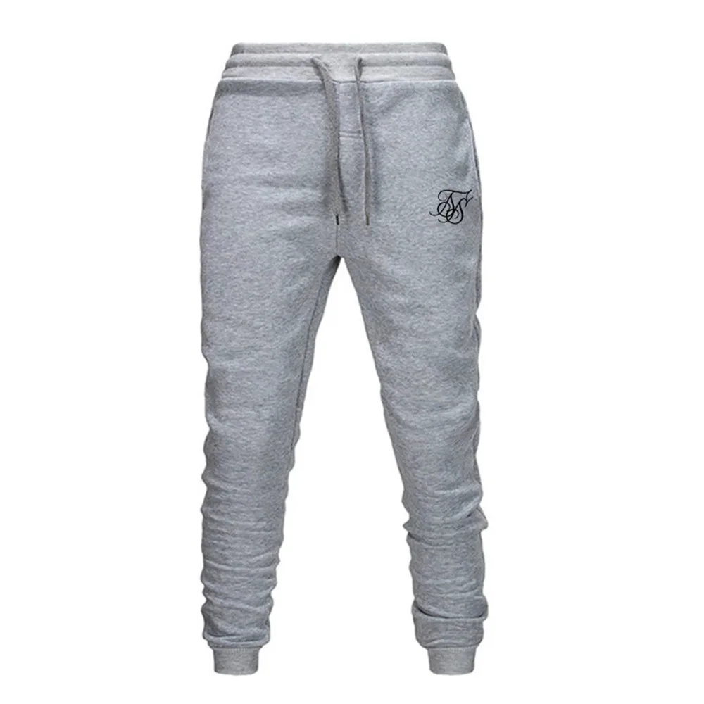 2021 Running sik silk Jogging Pants Men Soft Bodybuilding Joggers Sweatpants Long Trousers Gyms Fitness Sport Training Pants 3