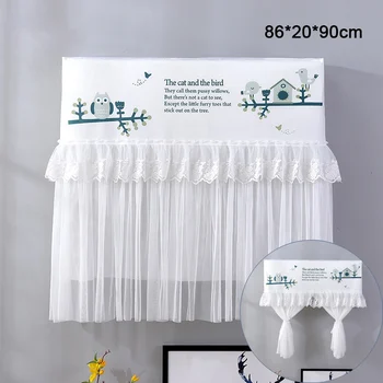 

Lace Air Conditioner Cover Wall Mounted Air Conditioning Floral Home Dust Covers Fashion Indoor Dustproof Cover