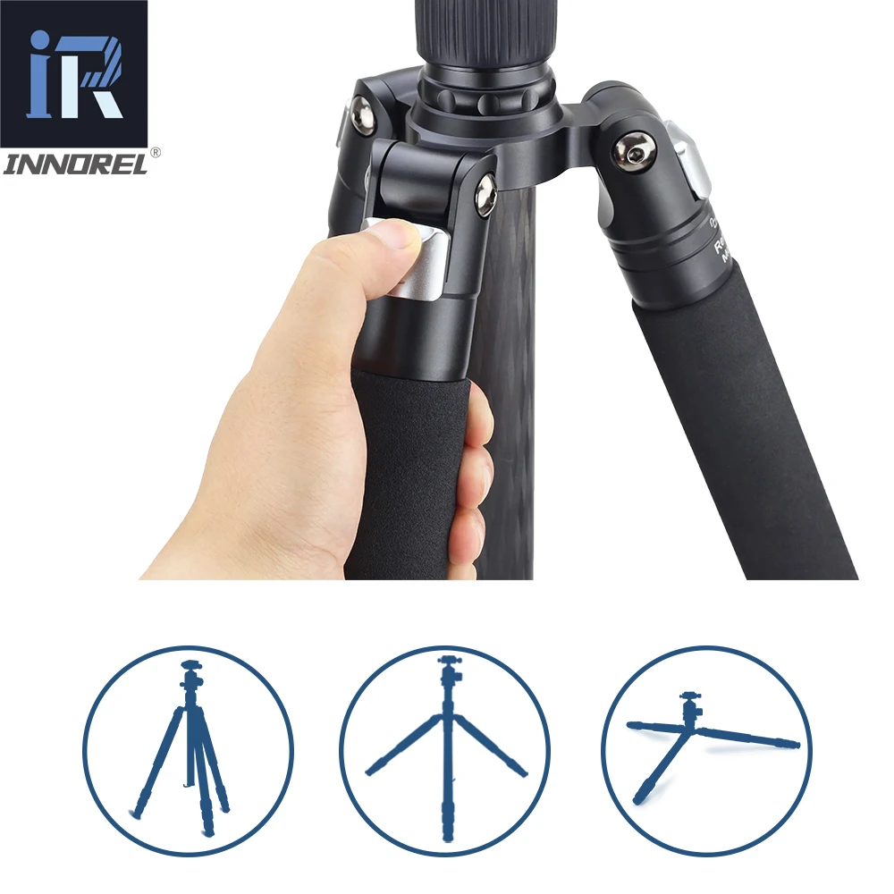  RT75C Super carbon fiber Professional tripod for digital DSLR camera heavy duty stand support doubl